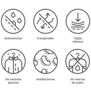 Chaquetilla de cocina y delantal para restaurante y pastelería personalizados con tecnología inteligente PURe de Clothink Wear PROPIEDADES UNIFORMES