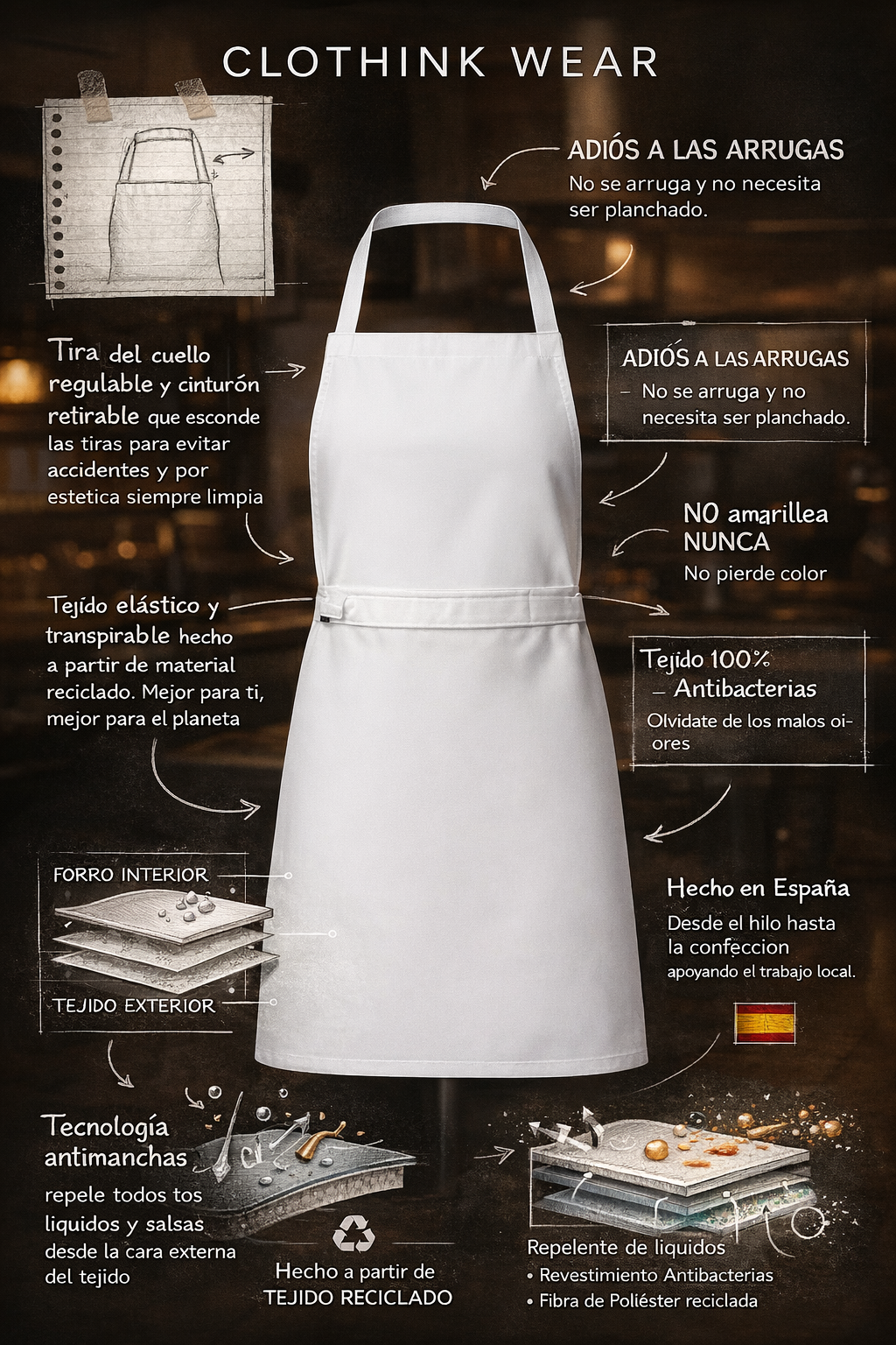 Pack delantales de cocina - Imagen 4