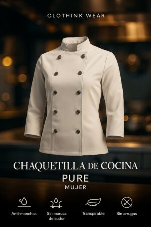 CHAQUETA DE CHEF PURE MUJER